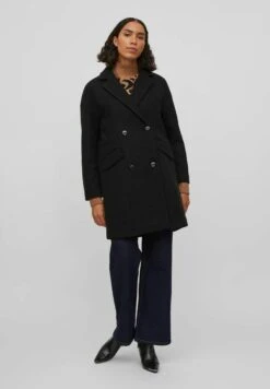 Vila Halflange Jas - Black -Dames 8b1fcea7afc7444dba43f7ac3561e19f