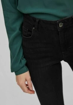 Vila Skinny Fit- Jeans Skinny Fit - Black Denim -Dames 8b880326b48844e09237781472016388