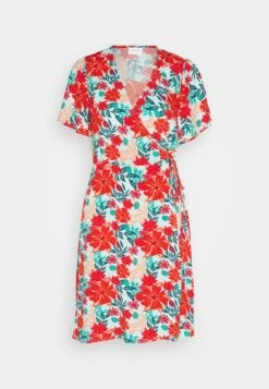 Vila Vimaya Wrap Short Dress - Jurk - Cascade/Red -Dames 8bf1a8145ccf46a19591f9102282f686