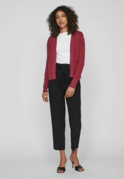 Vila Viril Short Cardigan - Vest - Beet Red -Dames 8c2390f5b3864462bfa96c116a89b910
