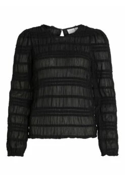 Vila VihilmaO-Neck Top - Blouse - Black -Dames 8ce64c97c3df47f29f5c55be78935144