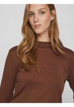 Vila Mit Langen Ärmeln - Trui - Shaved Chocolate -Dames 8dbe671d7f7f4e77b25198730d134ff6