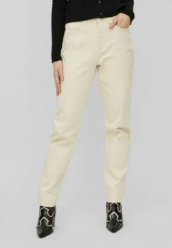 Vila Mom High Waist - Straight Leg Jeans - Birch