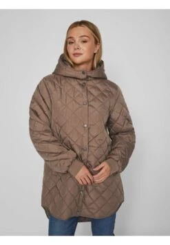 Vila Gesteppter - Winterjas - Brown Lentil -Dames 9024125acdd84f908d6029b8e892ac54