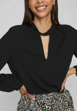 Vila Mit Langen Ärmeln - Blouse - Black -Dames 908580200ed8448a81d2d778cab12bf9