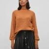 Vila Ballonärmel - Trui - Burnt Orange -Dames 918fa32c64fc4dcfaeaf10cefb0c16d8
