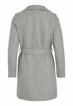 Taillengürtel - Halflange Jas - Light Grey Melange -Dames 96110504cc3d4efabac6fd2c53aacfcb