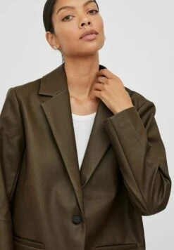 Vila Leren Jas - Demitasse -Dames 96876f3be8ab40759ee5ee2957c30eed