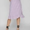 Vila High Waist Wickel - A-Lijn Rok - Pastel Lilac -Dames 99689eda83ea42bead3a4a202df759fc