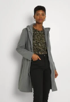 Vila Vipoku High Neck Coat - Mantel - Mottled Grey -Dames 9996661b5c5a4f5ebc2bb028dda3de9b