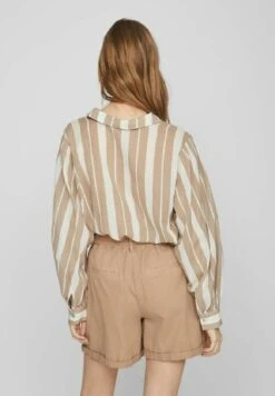 Vila Gestreifte- Overhemdblouse - Savannah Tan 10 Vila Gestreifte- Overhemdblouse - Savannah Tan -Dames 99f3f513297046a3b00fb5423d3dd19e