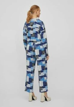 Vila High WaistPatchwork - Broek - Cloud Dancer -Dames 9b036e3c8a5f453f957c3017947cfc00