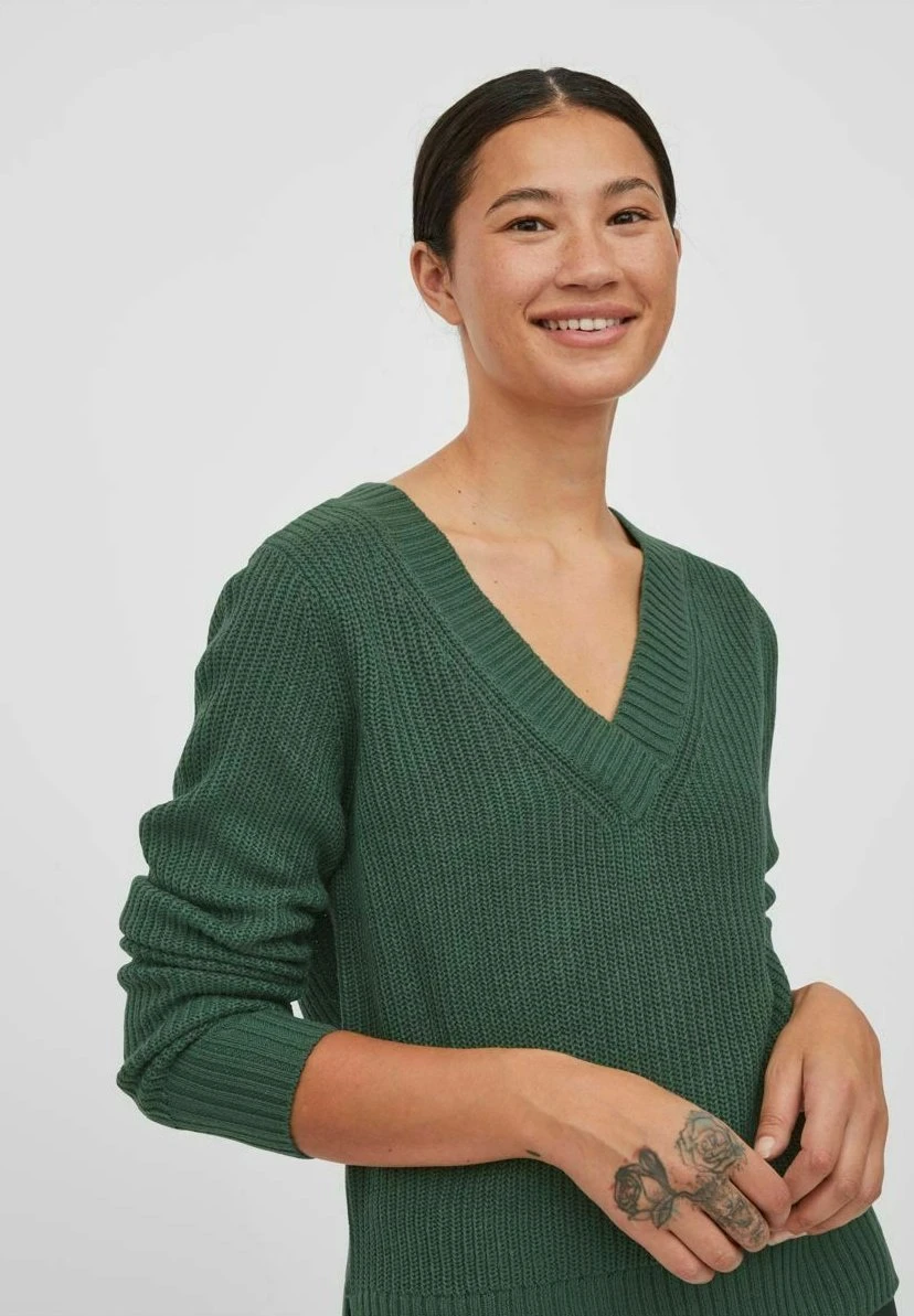 Vila V-Ausschnitt - Trui - Pineneedle 6 Vila V-Ausschnitt - Trui - Pineneedle - Afbeelding 4