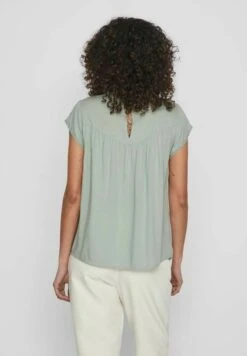 Vila Mit Angeschnittenen Ärmeln - Blouse - Green Milieu -Dames 9d56e932664641c299d62e2afc2bdd29