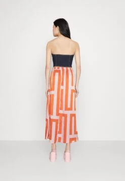 Vila Viline Midi Skirt - Maxirok - Orange/Misty Rose -Dames 9d98969fd9534f358508aee08d83013d