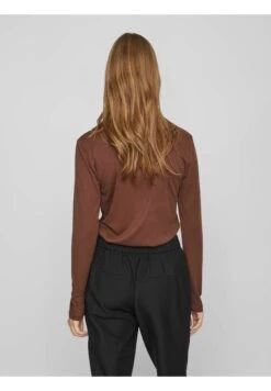 Vila Mit Langen Ärmeln - Trui - Shaved Chocolate -Dames 9e5b2686c4914cb9b39d41ad92752582