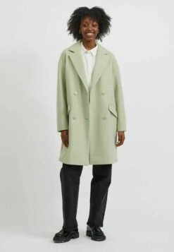 Vila Zweireihiger - Halflange Jas - Desert Sage -Dames 9e920c25b2c9469b80a62d583d734cb0