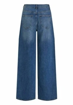 Vila Wide Fit High Waist - Flared Jeans - Medium Blue -Dames 9e944f4541c64e038128d0e6c4175341