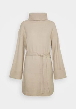 Vila Virolfie Tie Belt Dress - Gebreide Jurk - Natural Melange -Dames 9fc93de01caa4b97b8183ab89c28f8dc
