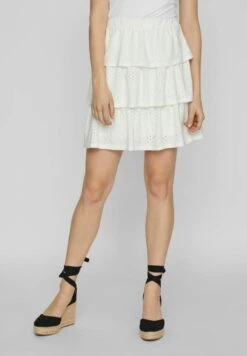 Vila Vikawa Hw Short- A-Lijn Rok - Cloud Dancer