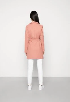 Vila Vicooley Collar Belt Noos - Halflange Jas - Old Rose -Dames a053d395317645e799e2c03341ed86ec