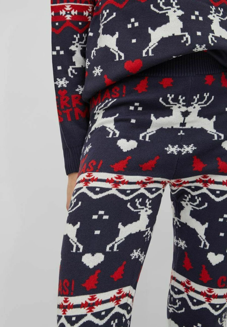 Vila Vianna Reindeer Christmas - Trainingsbroek - Navy Blazer 6 Vila Vianna Reindeer Christmas - Trainingsbroek - Navy Blazer - Afbeelding 4