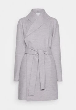 Vila Viapple- Halflange Jas - Light Grey -Dames a2d8e973b2d34e65a4e69d71a554b274