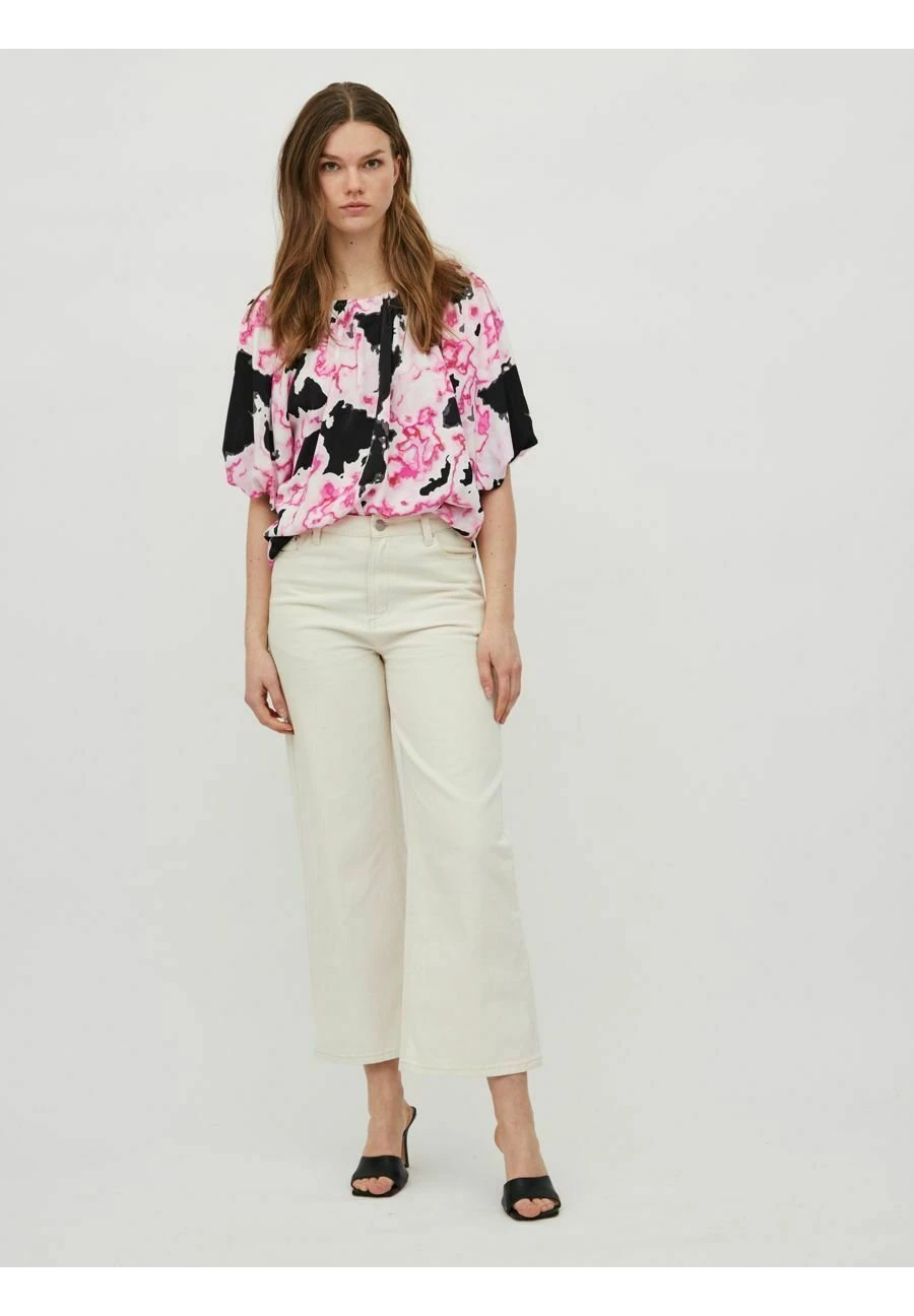 Vila Kurzen Ärmeln- T-Shirt Print - Black 4 Vila Kurzen Ärmeln- T-Shirt Print - Black - Afbeelding 2