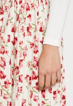 Vila Vialba Short Skirt - Plooirok - White/Red -Dames a4295c19c998443493de1fa30e2d7b4b