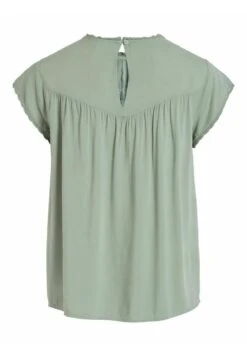 Vila Mit Angeschnittenen Ärmeln - Blouse - Green Milieu -Dames a458a7806d774fe9be9ad6a5c0825081