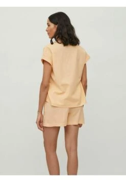 Vila Kurzen Ärmeln- T-Shirt Print - Apricot Ice -Dames a48e7db8337841d0bb71b9e6e82bffdf
