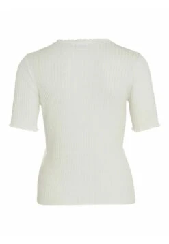 Vila Kurzärmeliges - T-Shirt Basic - Cloud Dancer -Dames a5374dc78c014ae0aa6567c5abfefa78