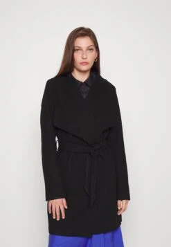 Vipoko Collar Coat - Halflange Jas - Black