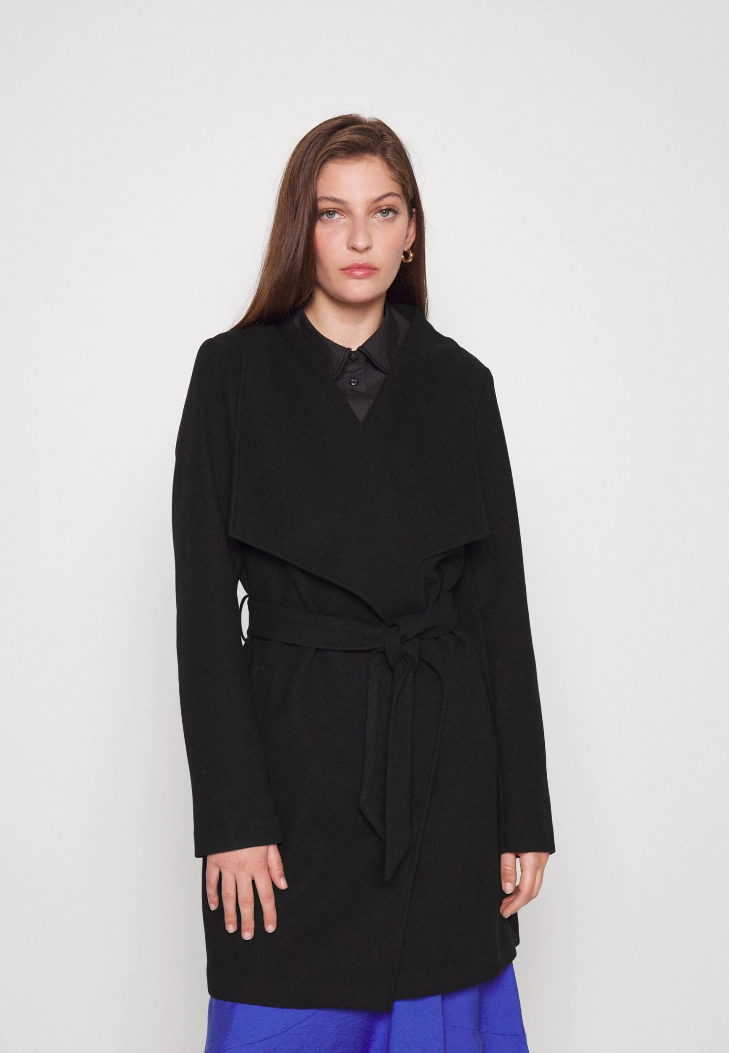 Vipoko Collar Coat - Halflange Jas - Black 3 Vipoko Collar Coat - Halflange Jas - Black
