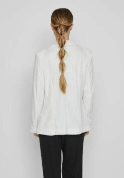 Vila Pailletten - Blazer - Cloud Dancer -Dames a700082e64ee42308407174ed02db6f9