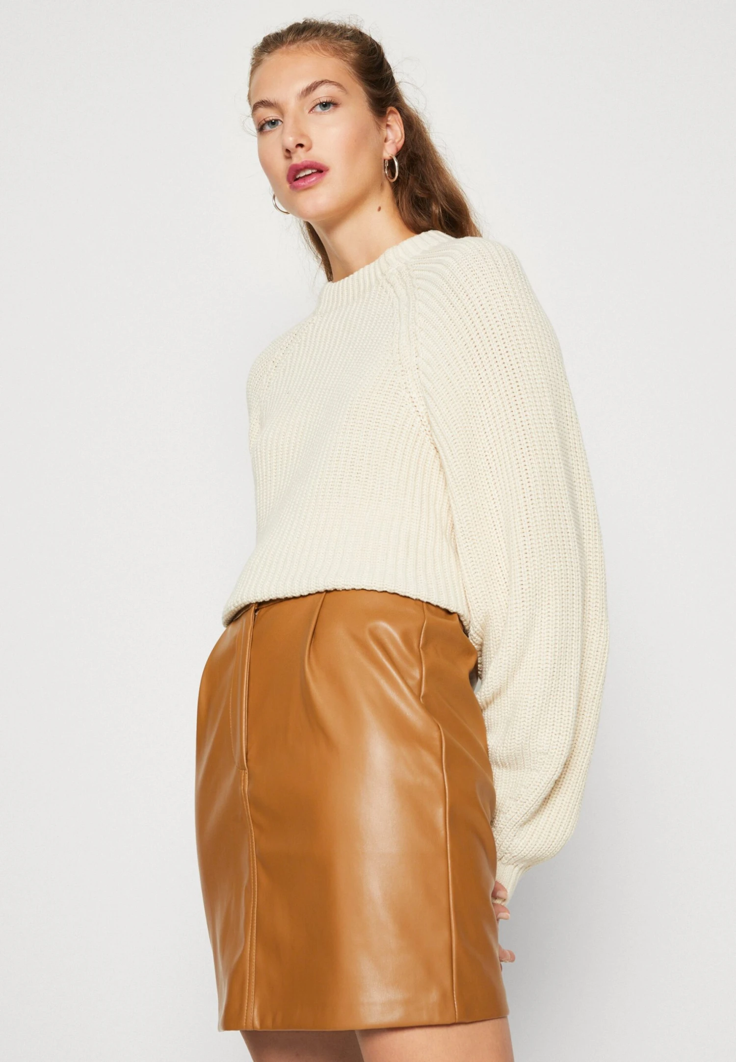 Vila Viline Short Skirt - Minirok - Toasted Coconut 6 Vila Viline Short Skirt - Minirok - Toasted Coconut - Afbeelding 4