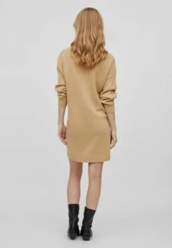 Vila Langärmeliges - Gebreide Jurk - Sesame -Dames ae2c699cc09d48d3af67462ba8c73d40