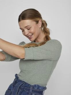 Vila Vifelia - Longsleeve - Duck Green 12 Vila Vifelia - Longsleeve - Duck Green -Dames af75e2c84cd249858c9c0967aaa1e501