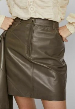 Leren Rok - Walnut -Dames af85717a58fd491ca358fec86a3d6329