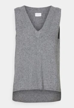 Vila Viril V-Neck- Top - Medium Grey Melange 14 Vila Viril V-Neck- Top - Medium Grey Melange -Dames b058336e12a24cf995cb1d1ca9a19440