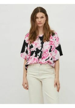 Vila Kurzen Ärmeln- T-Shirt Print - Black