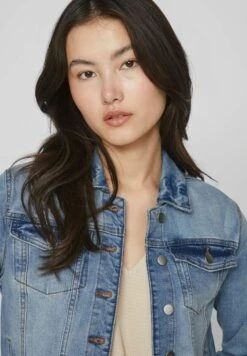 Vila Geknöpfte - Spijkerjas - Light Blue Denim -Dames b293d056f9874be4ba87ad3c83159c31