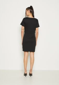 Vila Vilillie Short Waist Detail Dress - Jerseyjurk - Black -Dames b4d4a73f0a1f4ff4ab7182581c515471