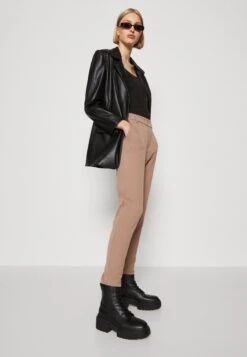 Vila Vivarone Slim Noos - Broek - Brown Lentil -Dames b5460628dd5b4961b494637ad3f8bd08