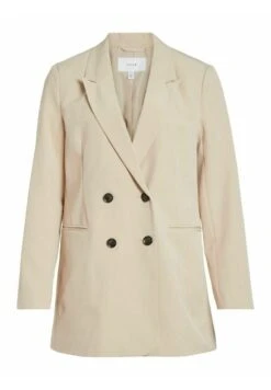 Vila Langer - Halflange Jas - Cement -Dames b6152d824aa648adbcf5e4ef86c3793e