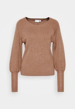 Vila Vimarla O Neck - Trui - Toasted Coconut Melange -Dames b64bf913a9cf4c3c8195f089d257e818