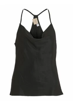 Wasserfall-Ausschnitt - Top - Black -Dames b6889d2b05bc4517aba59e7fbcf3a7d8