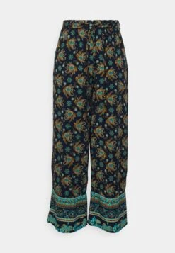 Viayais Hw Straight Pants/Ka/Ptt - Broek - Navy Blazer Aop Graphic -Dames b6a5de2b27e64f818e68ef2d07579167