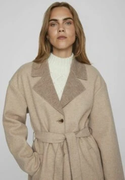 Vila Gebundener Longline - Trenchcoat - Brown Lentil -Dames b6b481e4147a48f0b663407d2b0599a1