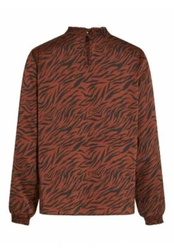 Vila Langarm Gesmoktes - Blouse - Chocolate Fondant -Dames b732c35a1a17436692ae26a9d84efea6